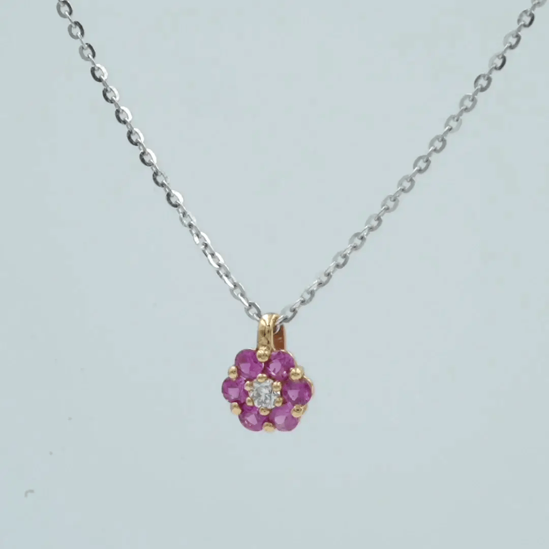 彩色寶石墜子