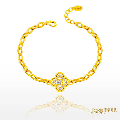 迷人光彩幸運草 - 黃金手鍊