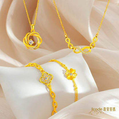 迷人光彩幸運草 - 黃金手鍊