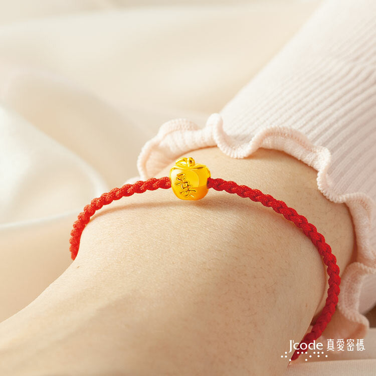 平安蘋果・小 - 編織金手鍊