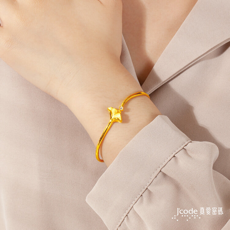 銀來杏福 - 黃金手環 _ 手鐲