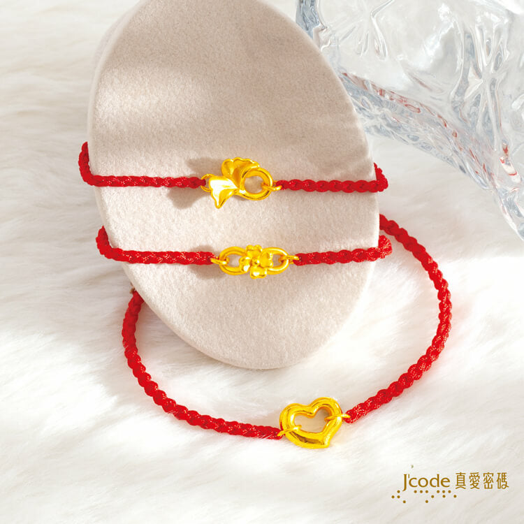 銀向杏福・小 - 編織金手鍊