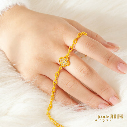 迷人光彩幸運草 - 黃金手鍊