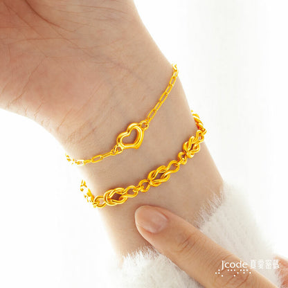 永遠相守 ( 寬版 ) - 黃金手鍊