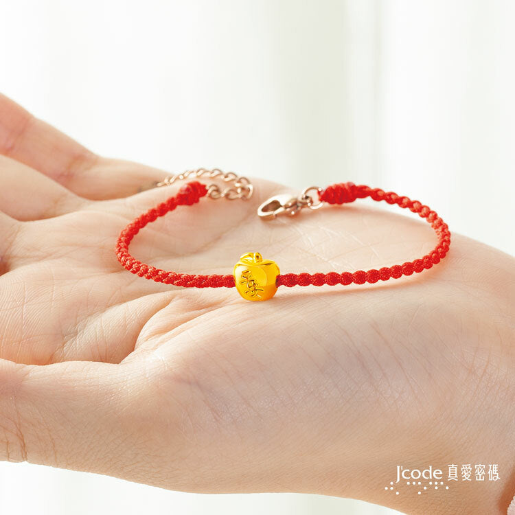 平安蘋果・小 - 編織金手鍊