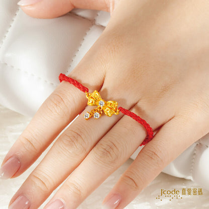 蝴蝶結 - 編織金手鍊