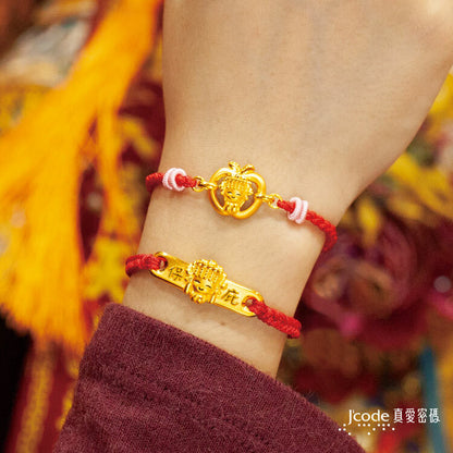 白沙屯 保庇平安媽祖 - 編織金手鍊