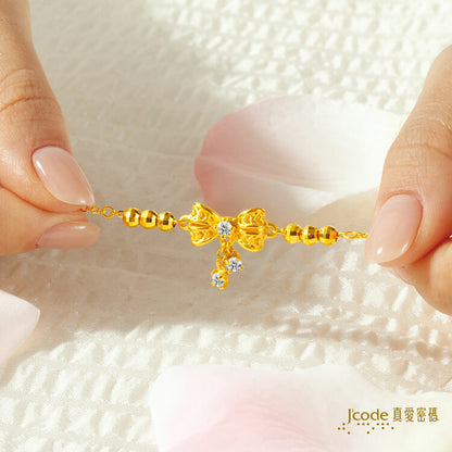 蝴蝶結 - 黃金手鍊