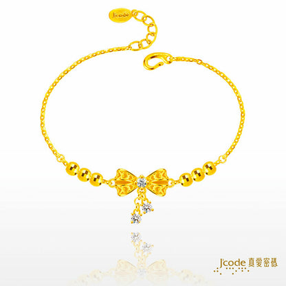 蝴蝶結 - 黃金手鍊