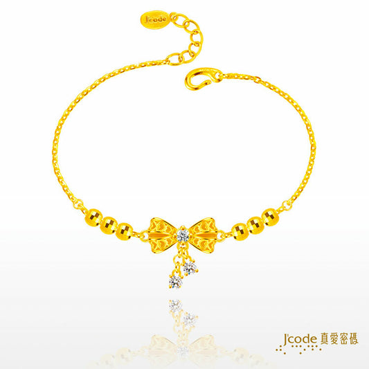 蝴蝶結 - 黃金手鍊
