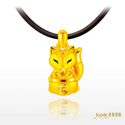 聚寶盆狐仙 - 黃金墜子