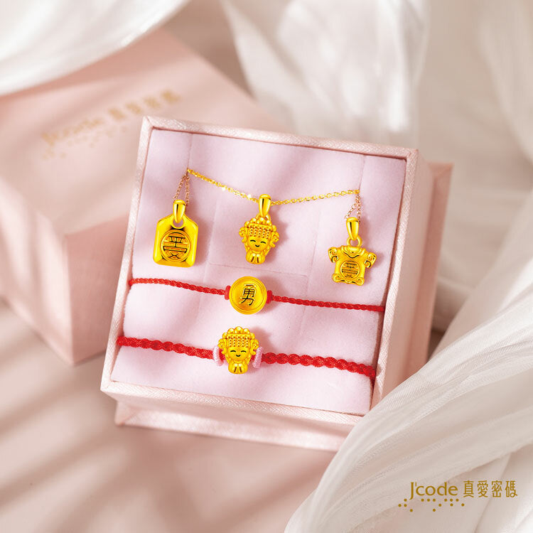 白沙屯 媽祖 ( 迷你 ) - 黃金墜子 + 黃金項鍊