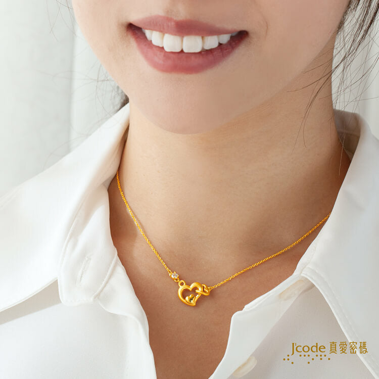 甜蜜依偎 - 黃金項鍊