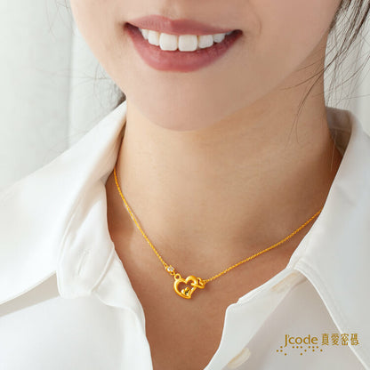 甜蜜依偎 - 黃金項鍊