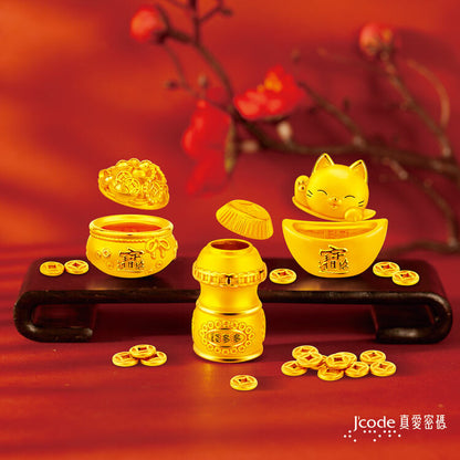 元寶招財貓 - 黃金擺飾 _ 擺件