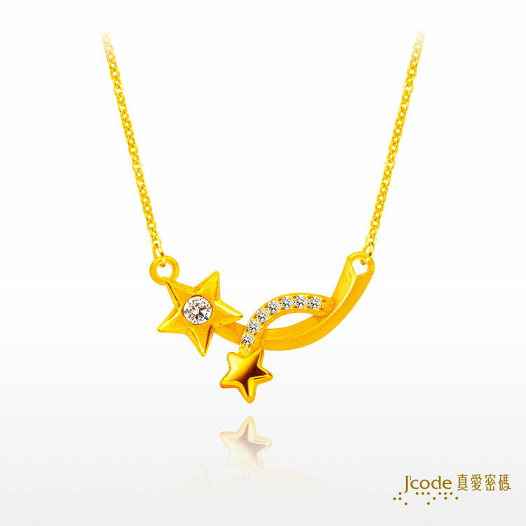 閃鑽星光 - 黃金項鍊