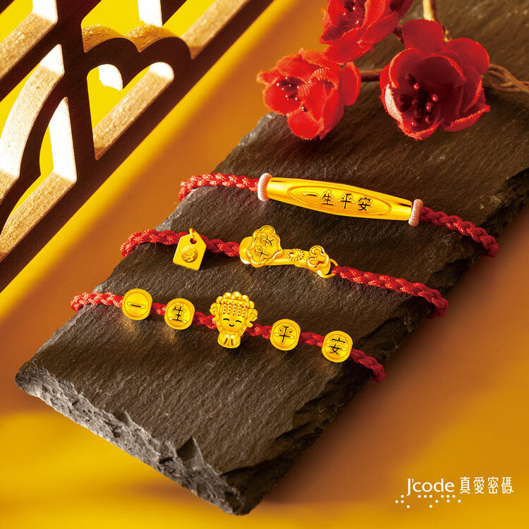 白沙屯 一生平安媽祖 - 編織金手鍊