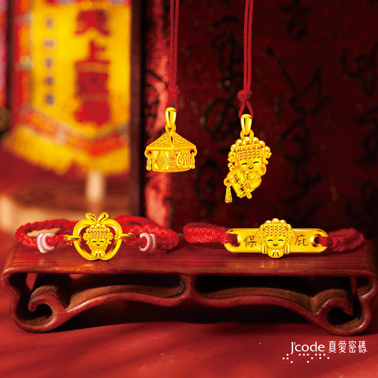 白沙屯 保庇平安媽祖 - 編織金手鍊