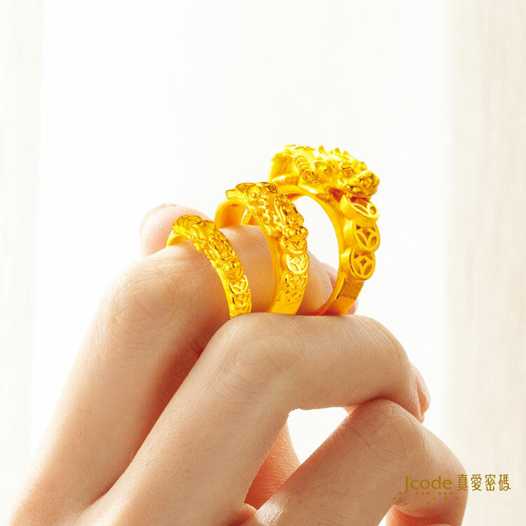 錢多多貔貅 - 黃金戒指