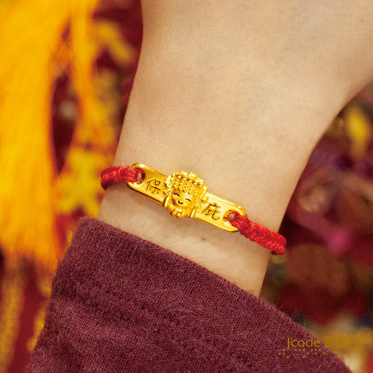 白沙屯 保庇平安媽祖 - 編織金手鍊