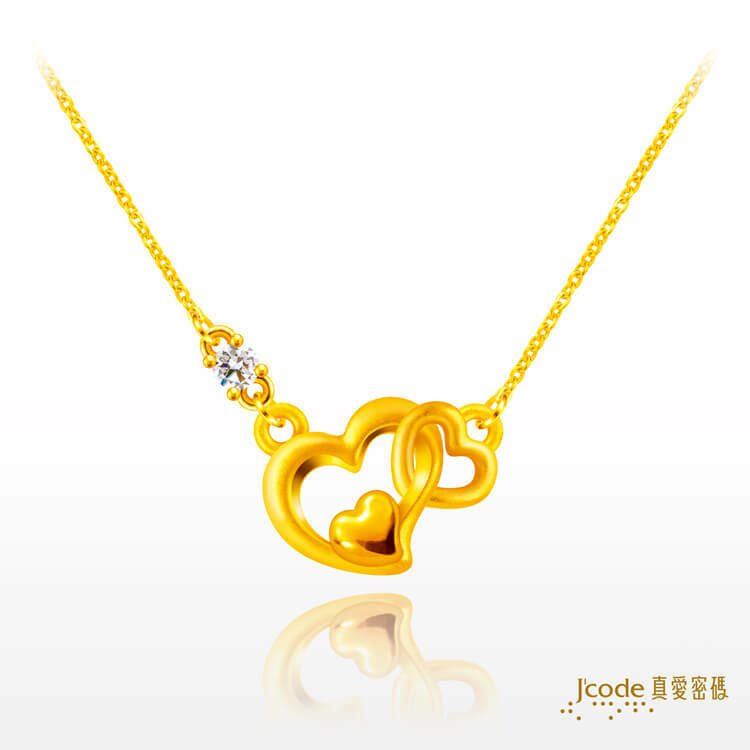 甜蜜依偎 - 黃金項鍊