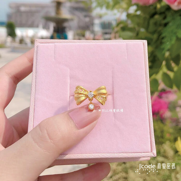 蝴蝶結 - 黃金戒指