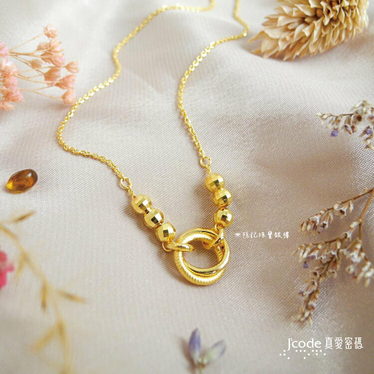 相繫緣份（金珠） - 黃金項鍊