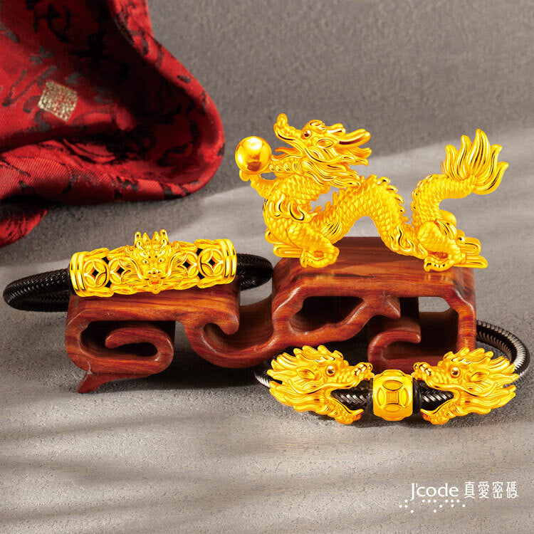 龍易超有錢 - 鋼編織金手鍊
