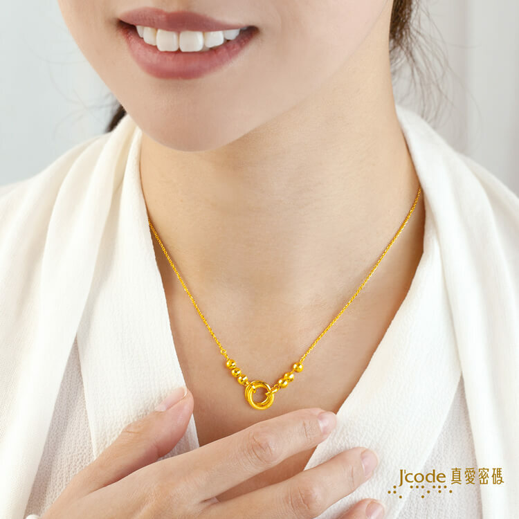 相繫緣份（金珠） - 黃金項鍊