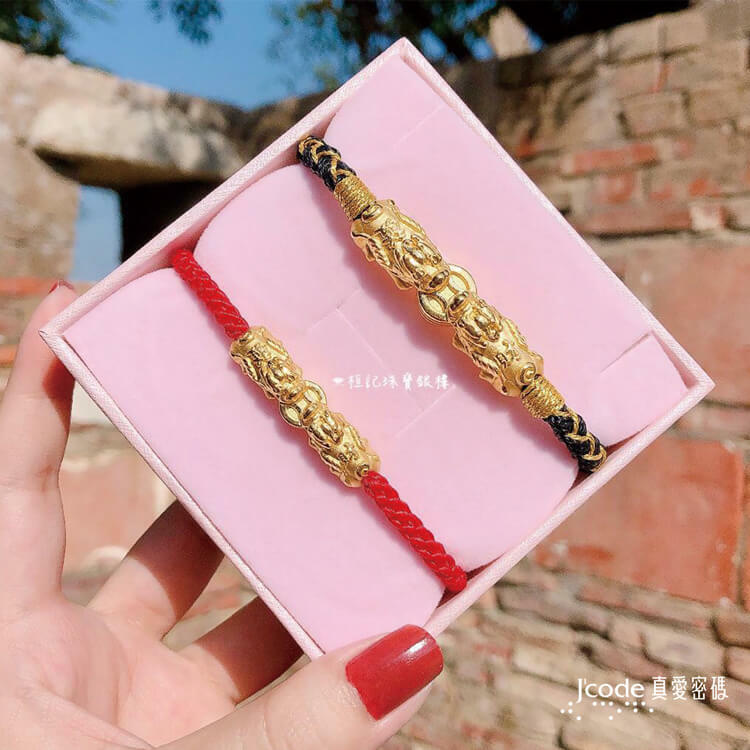 發財貔貅 - 女 _ 編織金手鍊