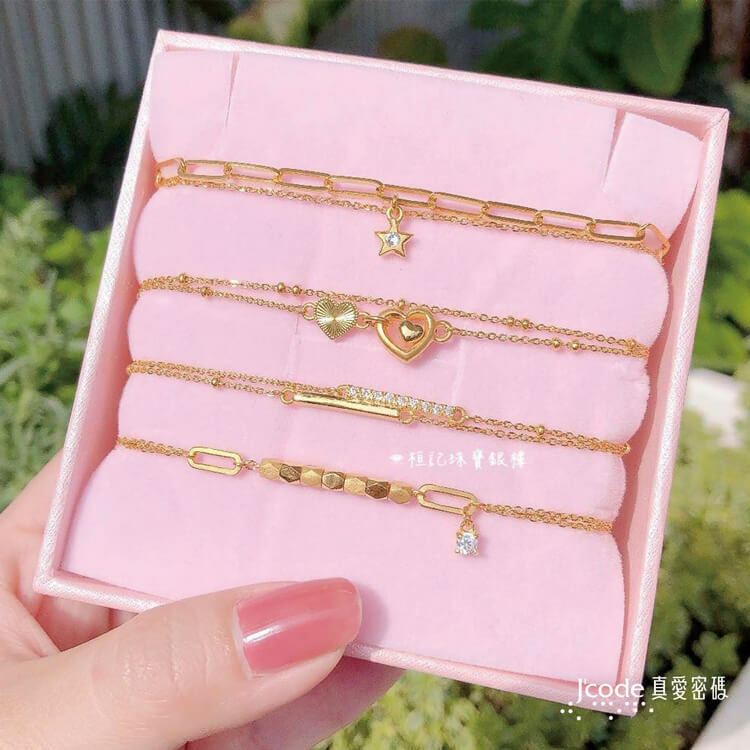 簡約動人 - 黃金手鍊