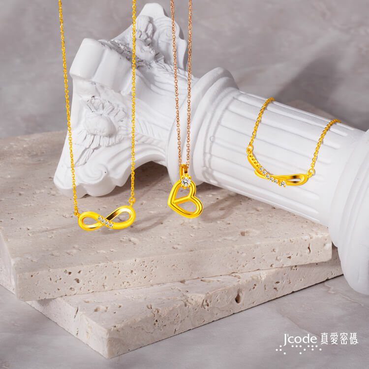 優雅結 - 黃金項鍊