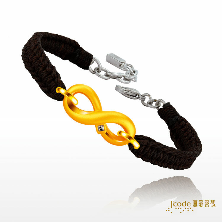 無限耀眼 - 男 _ 編織金手鍊