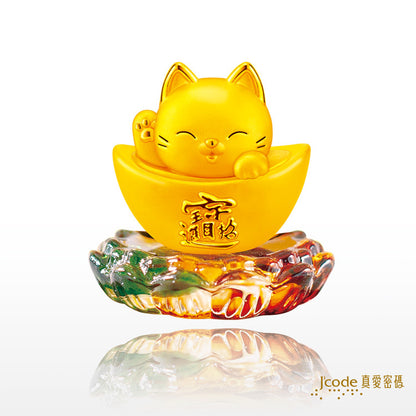 元寶招財貓 - 黃金擺飾 _ 擺件