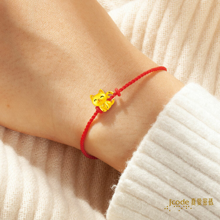 小貓咪 - 編織金手鍊