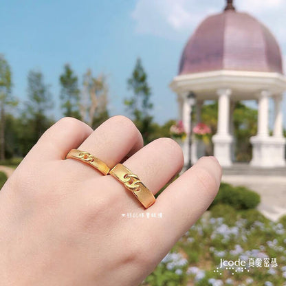 緊扣彼此 - 男／黃金戒指