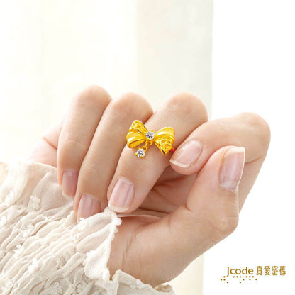 蝴蝶結 - 黃金戒指