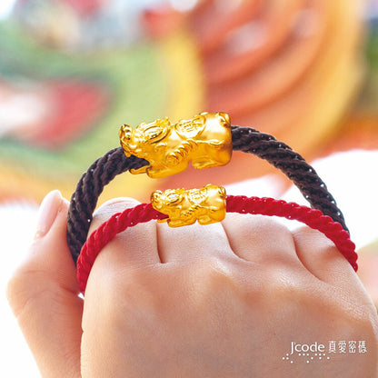 白沙屯 貔貅 - 男／編織金手鍊