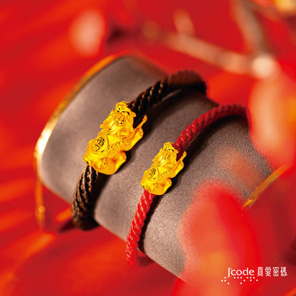 白沙屯 貔貅 - 男／編織金手鍊